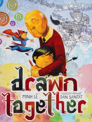 Book cover for Drawn Together by Minh Le