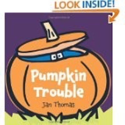 Book cover for Pumpkin Trouble by Jan Thomas